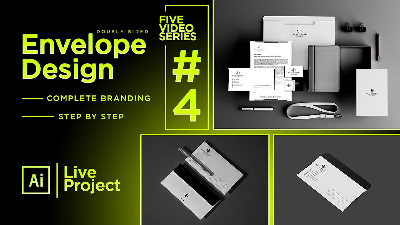 Envelope Design Process on Live Project - Complete Branding Series ...