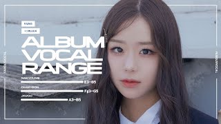 tripleS EVOLution -『 ⟡ MUJUK 』Mini-Album Vocal Range | E3-G♯5-B5