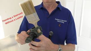 How to Paint a Stairwell Without Using a Ladder