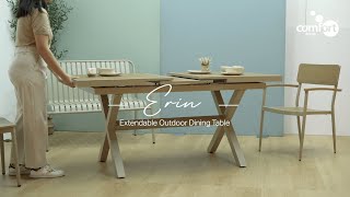 Erin Outdoor Extendable Dining Table