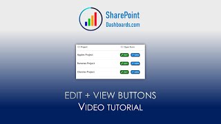 Edit Button plus View Button Combo in SharePoint Online Microsoft Lists Modern List View