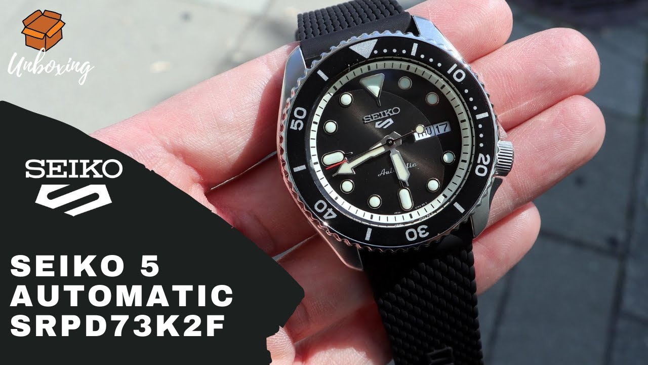 UNBOXING 2020 SEIKO 5 AUTOMATIC STEALTH BLACK SRPD79K1 - YouTube