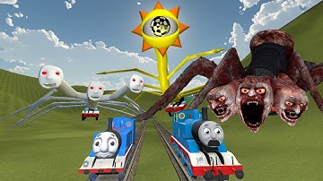 Building a Thomas Train Chased By Thomas Train  Army in Garry