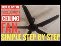 How to install COSA remote ceiling fan | DIY