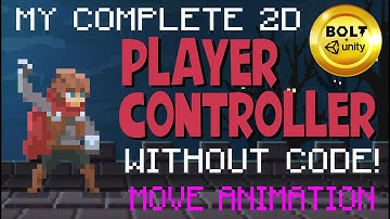 Build A Player Controller Without Code # 4 - Move Animation - Bolt Visual Scripting + Unity