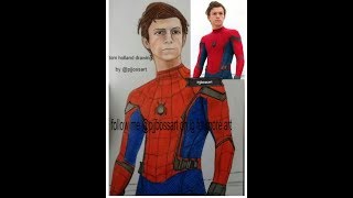 "Drawing Tom Holland" - pjjbossart time lapse vid