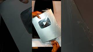 Unboxing silver play button #shorts