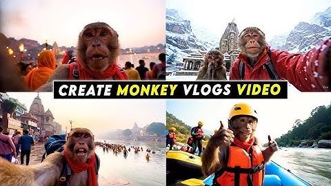 Monkey vlog 🐒 my first vlog monkey vlog #viral #youtube #trending #monkeyvlog #myfirstvlog #shorts 