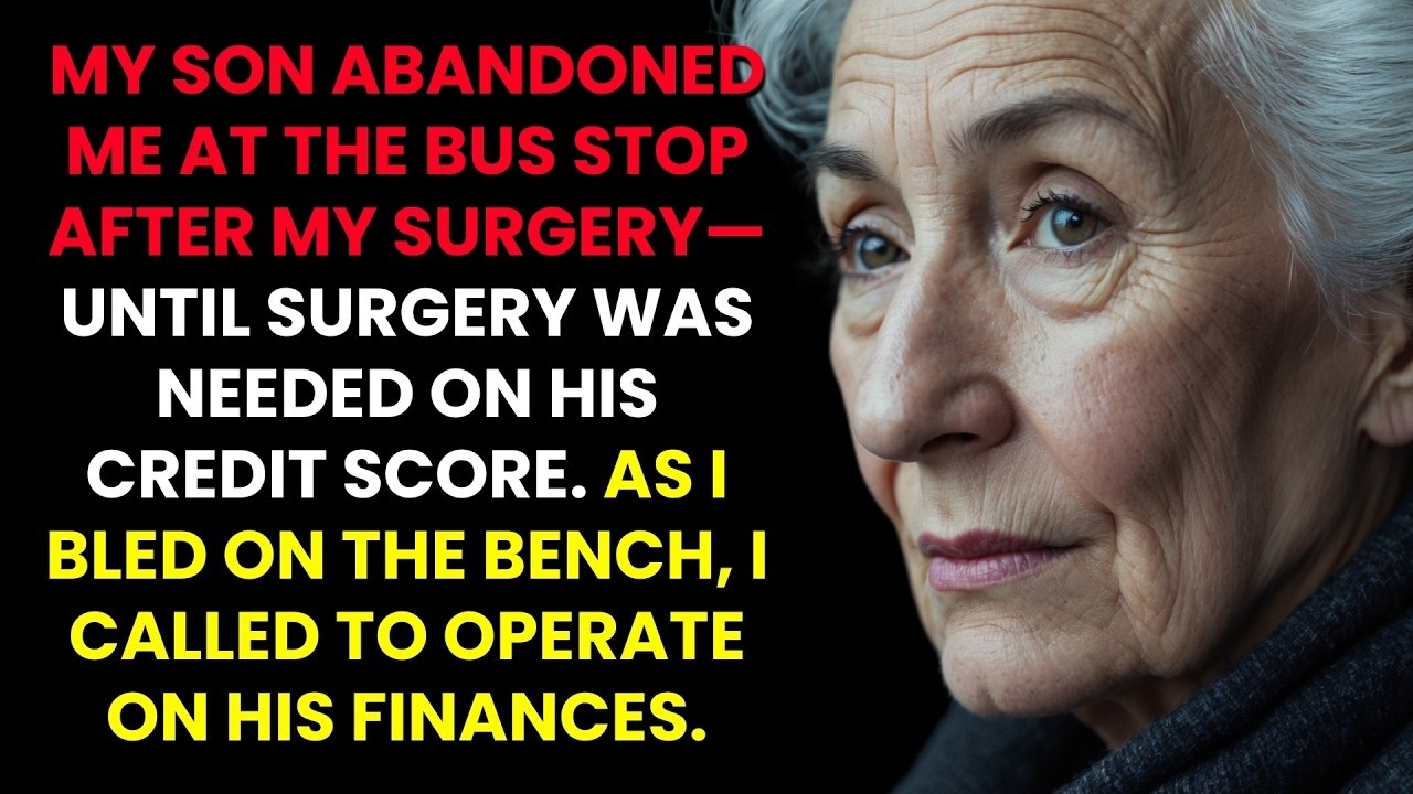 My Son Abandoned Me at the Bus Stop After My Surgery—Until Surgery Was Needed on His Credit Score