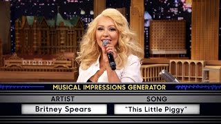 Wheel of Musical Impressions with Christina Aguilera