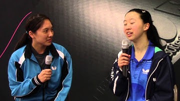 2016 Butterfly Arnold Table Tennis Challenge Angela Guan Interview