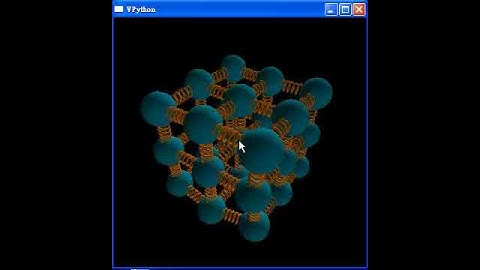 用VPython模擬晶格分子震動