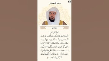 سورة البقرة آية 217 القارئ الشيخ ماهر المعيقلي