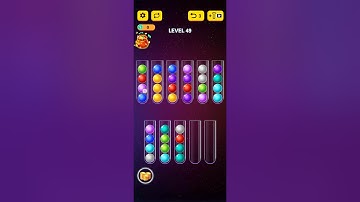 Ball Sort Puzzle 2021 level 49 gameplay walkthrough