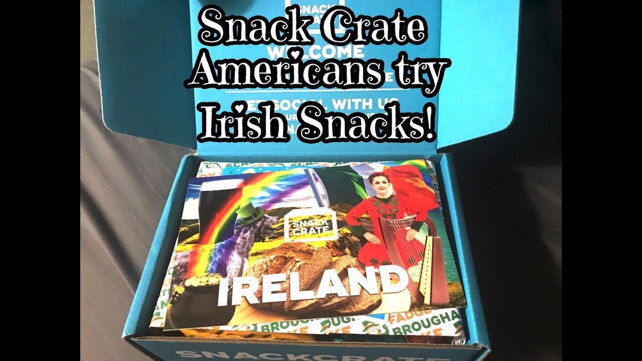 American’s Try Irish Snacks Snack Crate Ireland 2018 YouTube