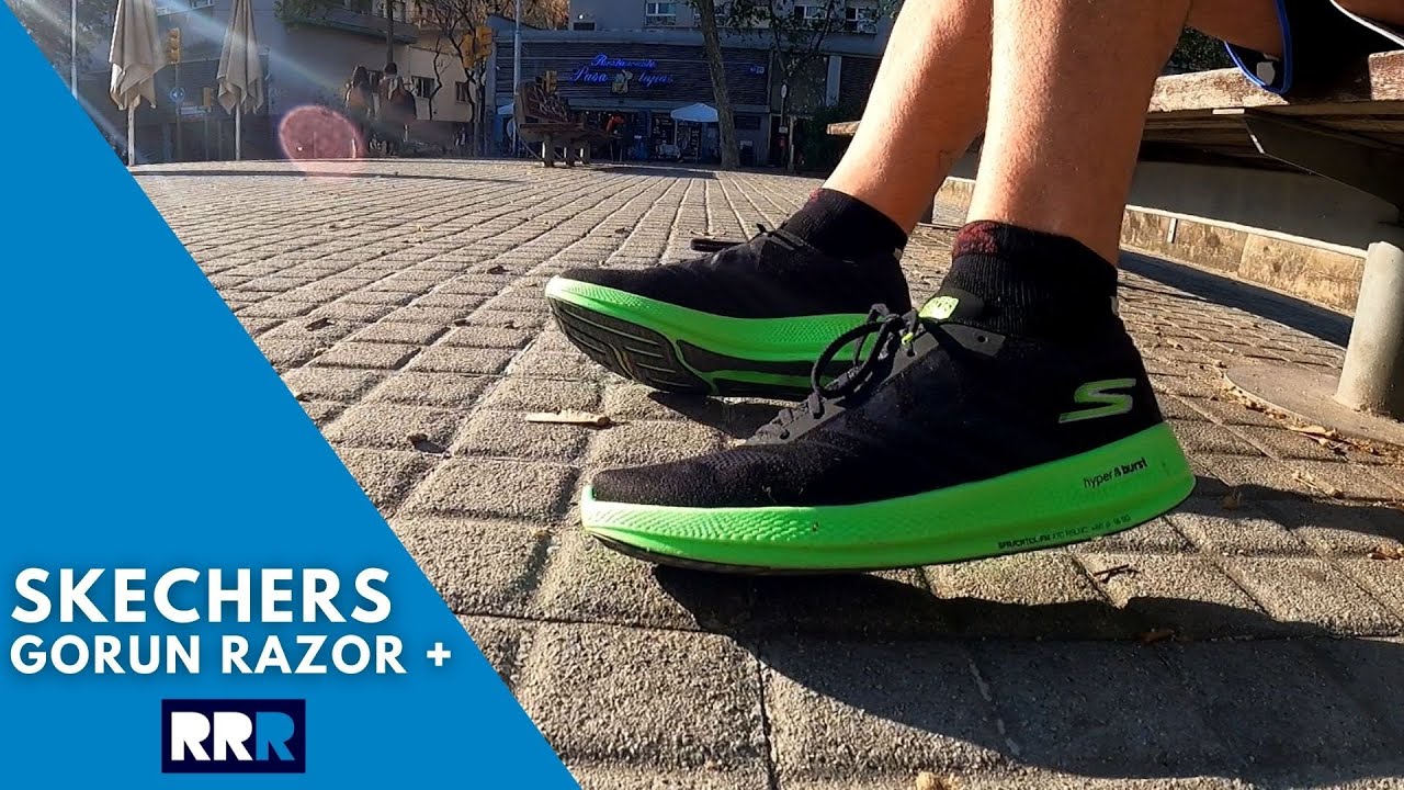 Skechers GOrun Razor + Review | rápidas con todas características de una mixta - YouTube