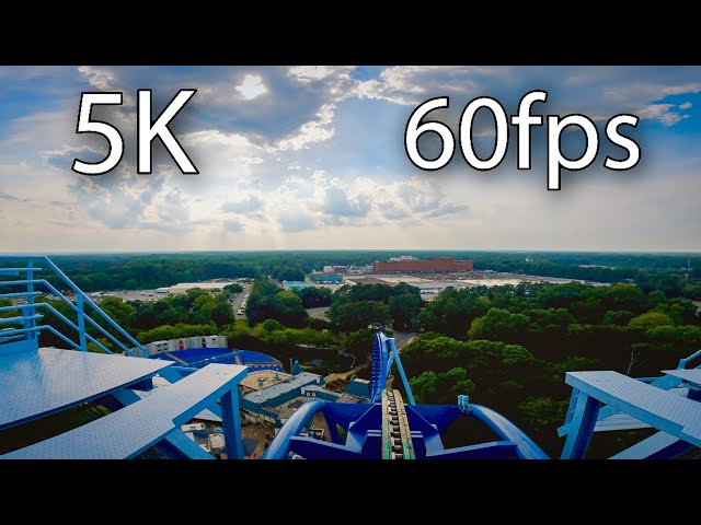 Griffon front seat on-ride 5K POV @60fps Busch Gardens Williamsburg class=