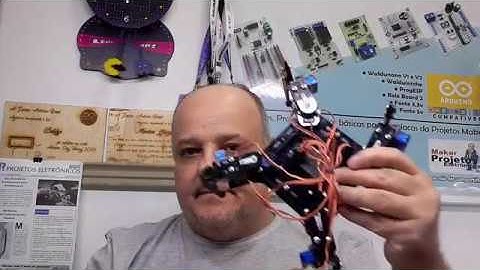 Aranha Robô e Braço Robótico - Parte 1 Eletrônica de Comando com Arduino