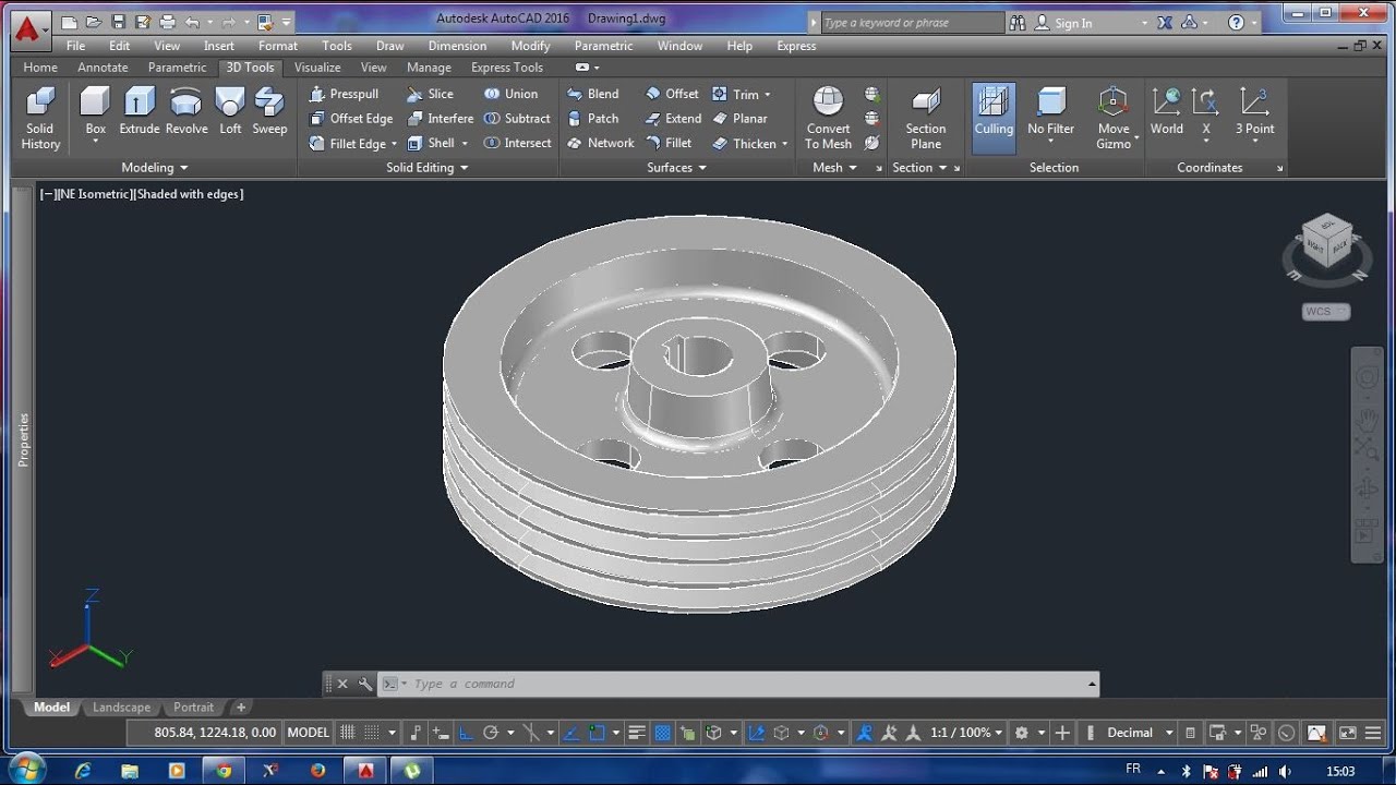 Modifikasi 3d Autocad