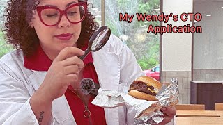 My Full Application for Wendy s new CTO