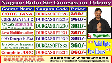 Nagoor Babu Sir Courses on Udemy