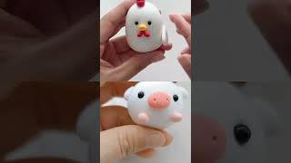 🐓 🐄 How to make clay chicken and cow tutorial