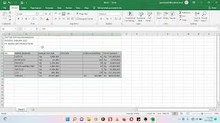 Cara Membuat Daftar Penjualan Barang di Ms Excel