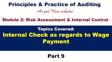Internal Check as regards to Wage Payment | Part 9 | PPA