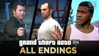 GTA 5 PS5 - All Endings (Final Missions)