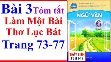 Ngữ Văn 6 Bài 3 | Làm Một Bài Thơ Lục Bát | Trang 73 - 77 | Chân Trời Sáng Tạo | Tóm Tắt