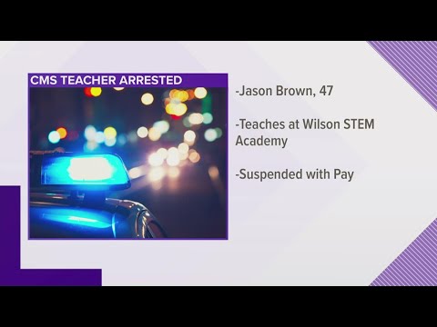 Wilson STEM Academy teacher, Jason Brown, charged with possession of meth & suspended with pay