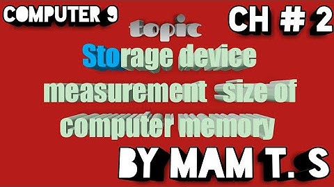 storage  device in  Hindi /urdu | 9th computer new  book  chapter 2