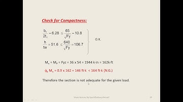 Analysis and Design of Steel Beam