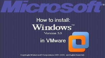 How to install Windows 3.0 in VMware!