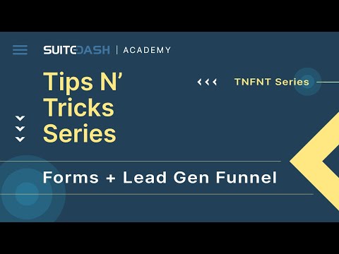 Using Forms & Portal Pages to create a Lead Gen Funnel