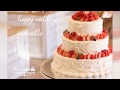 【パティシエールが作る】3段サークルケーキ製作現場 [Making Movie] The Three-tier wedding cake making movie by Pastry chef
