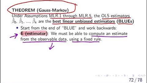 3.5 The Gauss-Markov theorem