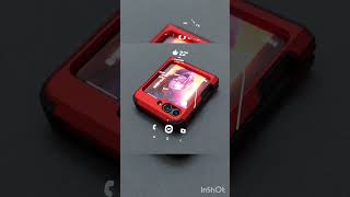 Red casing with hinge protection for Samsung Galaxy Z Flip 5 #zflip5