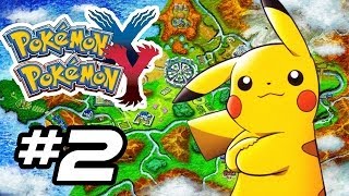 Pokemon X and Y Gameplay Walkthrough - Part 2 - ELECTRIC SHOCKER!! (Pokemon Gameplay 3DS HD)