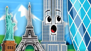 The LARGEST Landmarks To Visit Around The World! | Learning Songs For Kids | KLT