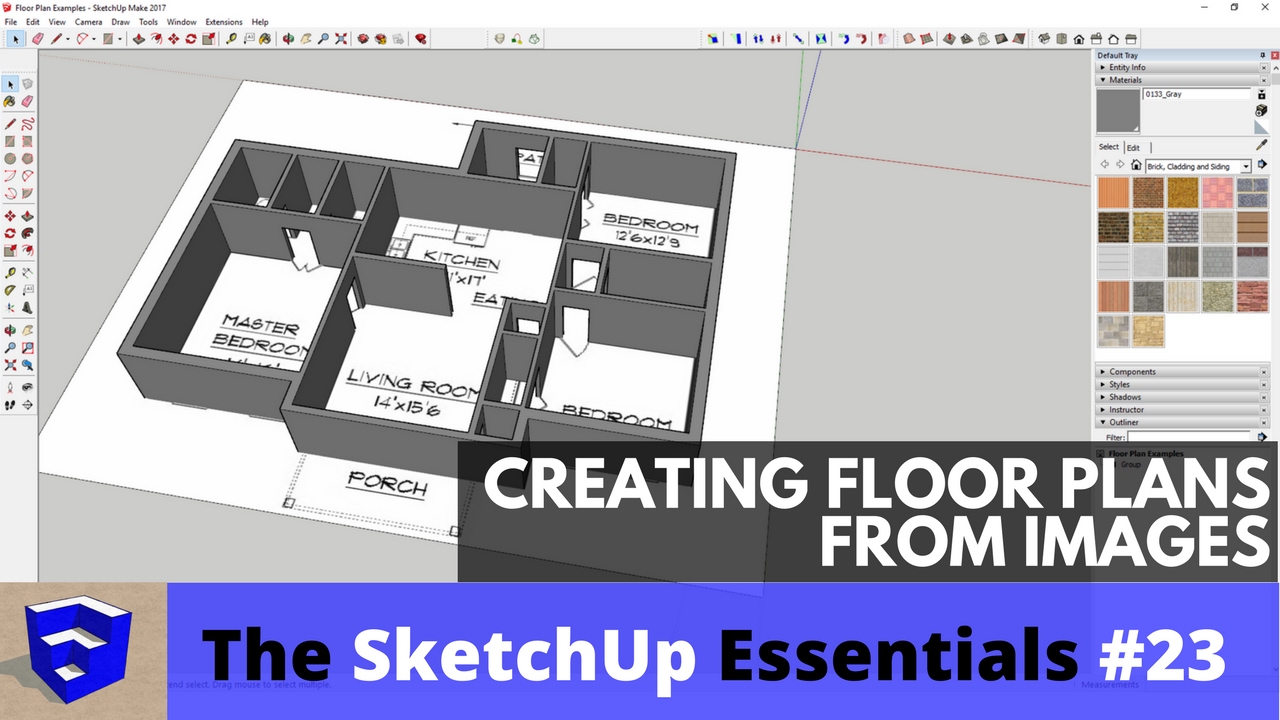 Creating Floor Plans from Images in SketchUp The 