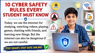 10 Cyber Safety Rules Every Student Must Know 🔐📱 | Stay Safe Online | Student Awareness