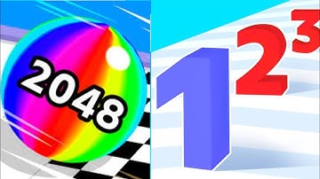Ball Run 2048 Vs Number Master Max All Level Android iOS Gameplay