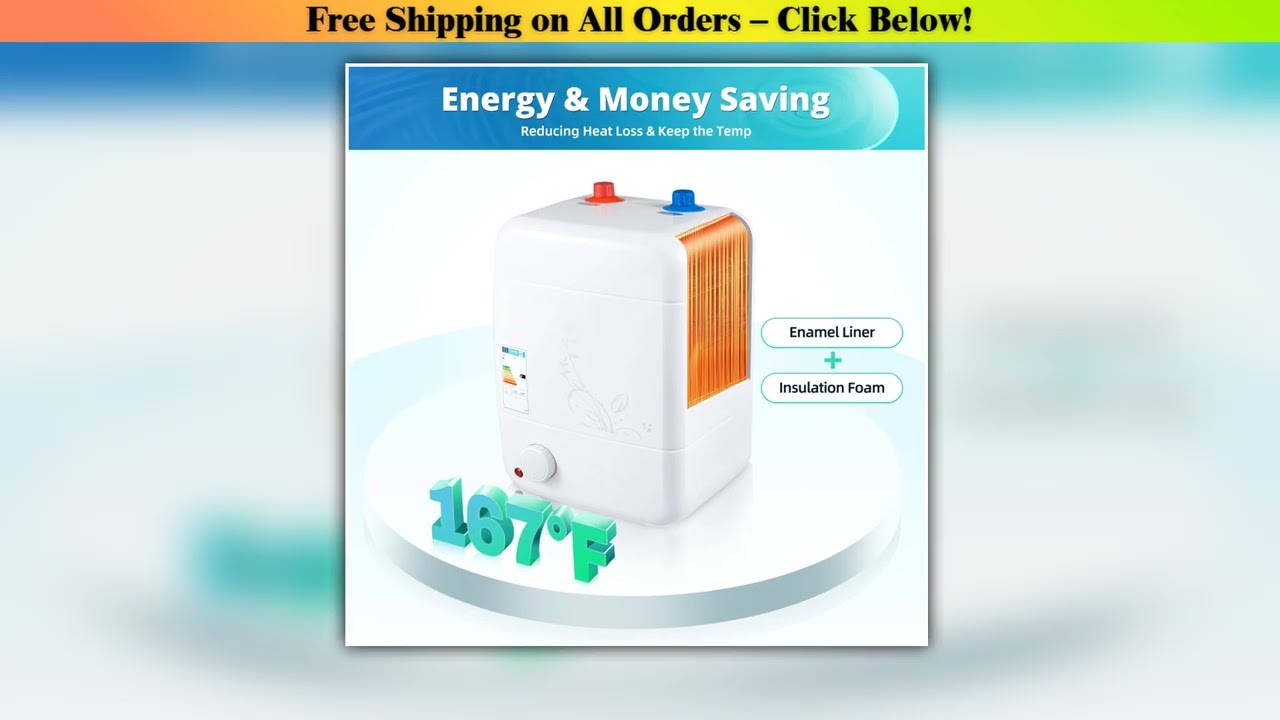 Electric Hot Water Storage Tank Water Heater Boiler Kitchen Under Sink 8L 1500W Wholesale Best