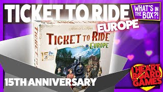 Ticket To Ride Europe 15th Anniversary Unboxing : What’s in the box?! screenshot 4