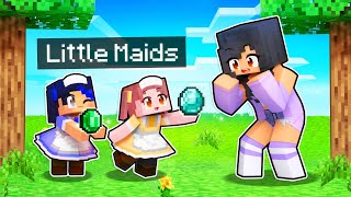 Minecraft But HELPFUL Maids DO THE WORK FOR US!