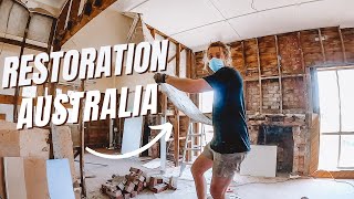 Restoration Australia  Exposing The Old Kitchen Ceiling