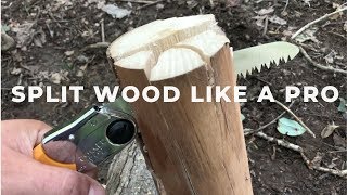 Split Wood With Your Saw - No Axe No Problem