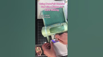 How to Foil a stamped image with Decofoil gel #cardmaking #decofoil #shorts