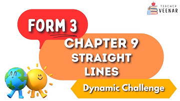 Form 3 Mathematics | Chapter 9 Straight Lines | Dynamic Challenge | Teacher Veenar